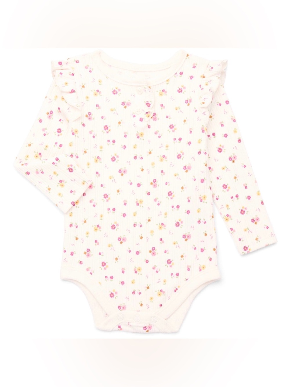 HENLEY FLORAL BODYSUIT